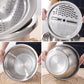 🔥HOT SALE 50% OFF-🌞🍴 German Quality 3-in-1 Stainless Steel Grater Bowl