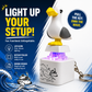 Mine Little Bird Voice-Activated Light-Up Electronic Keychain: Squeeze-to-Play Duck-Shaped Creative Keychain