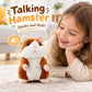 🎄LIMITED-TIME 50% OFF!⏰Talking Hamster Plush – repeats whatever you say, auto head-shaking, hilarious fun for kids & adults