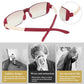 Blue light and fatigue-reducing glasses for near and far vision