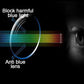 Blue light and fatigue-reducing glasses for near and far vision