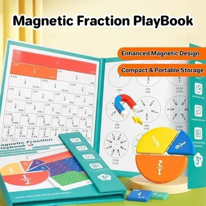 🧮 Save 50%! 🎯 Magnetic Fraction Book – Hands‑on, visual & reusable math tool ✨
