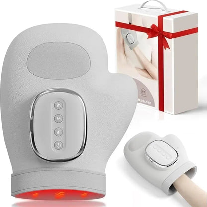 Smart Hand Massager with Heat Function – Air Pressure & Finger Zone Massage for Hands & Wrists ✋🔥