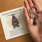 🦇Emotional Support Bat Inspirational Keychain🎁