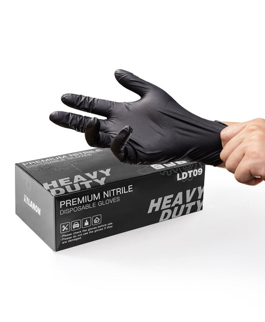 🔥Sale 53% OFF🎅100/50PCS Black Nitrile Disposable Glove