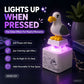 Mine Little Bird Voice-Activated Light-Up Electronic Keychain: Squeeze-to-Play Duck-Shaped Creative Keychain