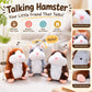 🎄LIMITED-TIME 50% OFF!⏰Talking Hamster Plush – repeats whatever you say, auto head-shaking, hilarious fun for kids & adults