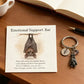 🦇Emotional Support Bat Inspirational Keychain🎁