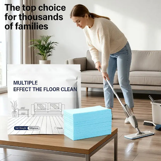 🔥30-Pieces Multi-Effect Floor Cleaning Sheets– Concentrated Cleaner for Hardwood, Tile, Laminate & More