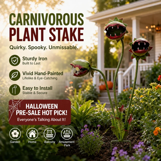 🔥50% OFF 🌻Plants vs. Zombies comes to life！🏡Whimsical Metal Carnivorous Plant Garden Stake