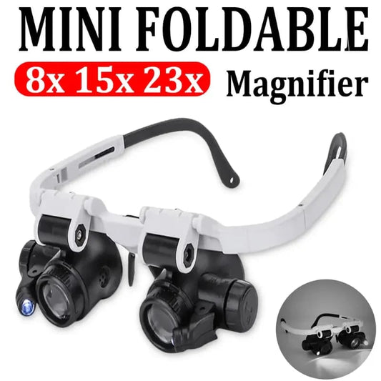 🌟 2026 Clarity Revolution | Adjustable Head Magnifier with Light | 3 Zoom Levels for Details 🔍【BUY2 GET1】