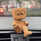 🔥Charming Little Swaying Wooden Figure & 12PCS Magnetic Expressions