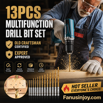 🔧13PCS Multipurpose Drill Bit Set