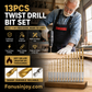 🔧13PCS Multipurpose Drill Bit Set