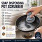 🥳HOT SALE🥳💞10K+ SOLD! Scrubber Brush ! Built-in soap, non-scratch & ergonomic. Clean pots easily – grab yours! ✅