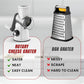 3 in 1 Rotary Cheese Grater Vegetable Slicer🔥