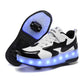 LED Light-Up Roller Shoes with Detachable Wheels