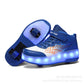LED Light-Up Roller Shoes with Detachable Wheels