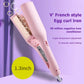 💖French Egg Roll Hair Waver, 1.3 Inch V Shape Wave Curler, Anti Scald Hair Crimping Iron for Bouncy Salon Waves