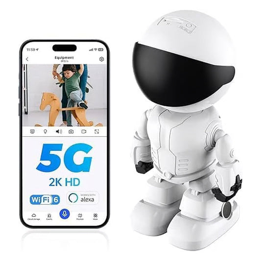 🔥2025 Hot Sale👍Wireless indoor motion detection robot camera🤖Your new home security guard🎥