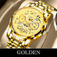 🔥Men's Waterproof Roman Skeleton Automatic Mechanical Watch