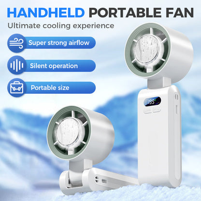 🥳2026 HOT SALE🥳💞50% OFF!❄️Handheld Portable Fan with Ice Cooler