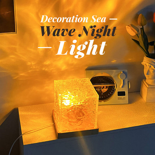 🎁Last day of sale 50% OFF🔥-✨ Rotating water wave projector with vivid 3D light effects🌌