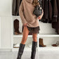 ❄️Hot Sale 50% OFF!!⚡Turtleneck Sweater Mini Dress Set