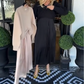 Women's Elegant 2-Piece Set: Twist-Knot Top & Maxi Dress