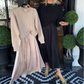 Women's Elegant 2-Piece Set: Twist-Knot Top & Maxi Dress