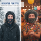 📢📢50%  OFF !! ⏰Punk-style hat with an attached simple wig and knitted beard