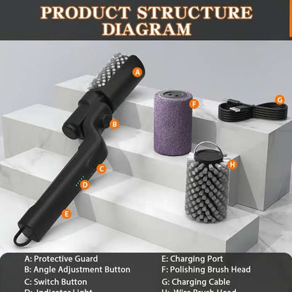 🔥50% OFF NOW! 🍖 Cordless Electric BBQ Brush Cleaner – Deep Cleaning, Long Handle & Rechargeable 🔋