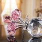 💖49% Off!🌹Everlasting Crystal Rose Flower Figurine in Vase🌸
