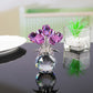 💖49% Off!🌹Everlasting Crystal Rose Flower Figurine in Vase🌸
