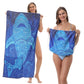 ⏰🔥LIMITED TIME 50% OFF!🔥50K+ SOLD!2-in-1 Printed Beach Towel Backpack
