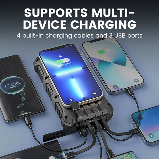 🔥【Best Seller】🔥49800mAh High-Capacity Solar Power Bank with Built-in Light☀️🔋