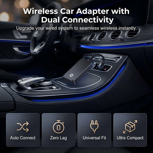 Play2Video Ultra Wireless CarPlay/Android Auto All-in-1 Adapter