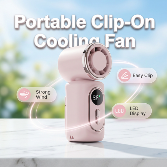 🌀💨Portable Clip-On Fan with LED Display