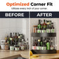 Multi-Tier No-Drill Corner Storage Shelf