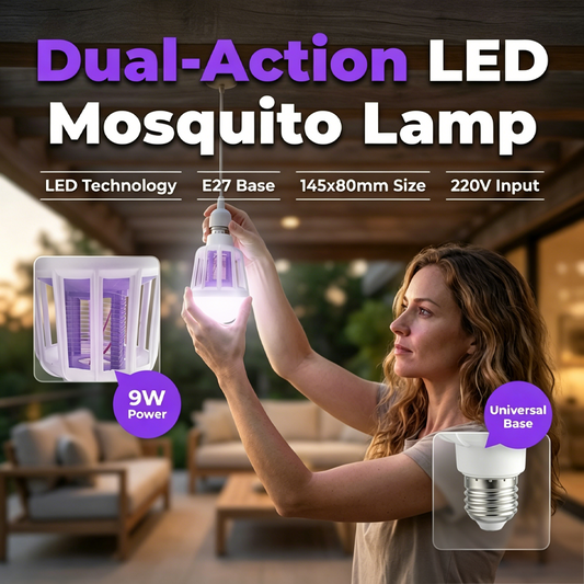 🔥New Hot Selling❤️‍🔥 LED Mosquito Killer Bulb – E27 Screw Base, Indoor/Outdoor Use