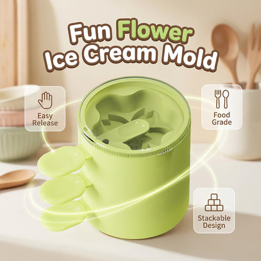 🍧Flower-Shaped Silicone Ice Cream Mold