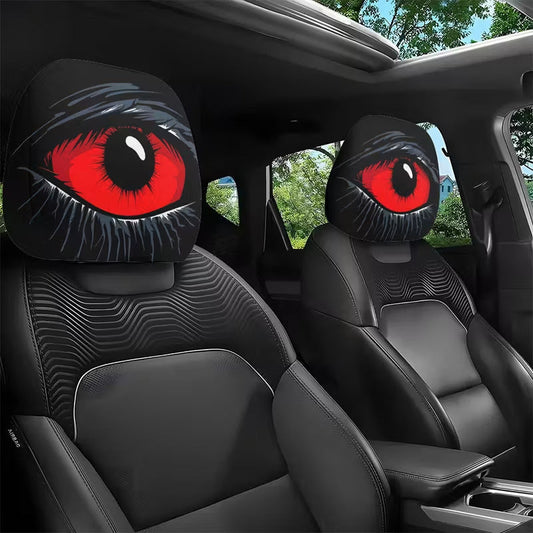⏳Limited-time 50% off⏰Spooky Red Eye Car Headrest Cover👁️‍🗨️🚗