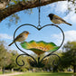Heart-Shaped Floral Bird Feeder