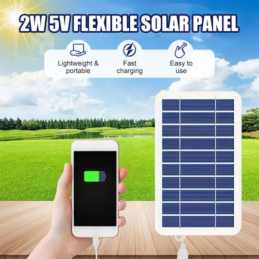 🔥SunFlex™ 2W – Ultra-Thin Flexible Solar Charger (5V USB Output)☀️🔋