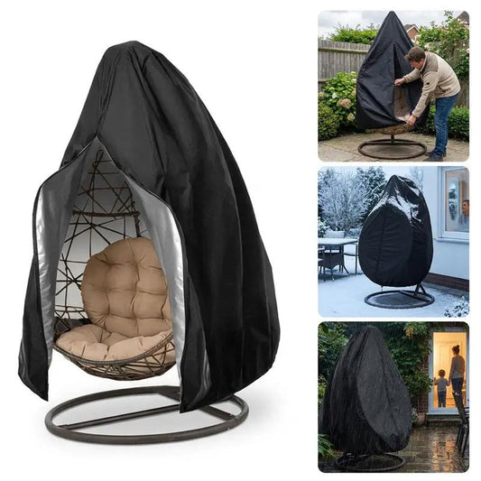 🪑Heavy‑Duty Waterproof Hanging Egg Chair Cover – UV resistant, durable Oxford cloth, easy zipper. Protects year‑round.