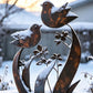⏳Time-Limited Special⏰Rustic Bird & Flower Metal Garden Stake