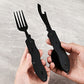 🍴 UP TO 50% OFF! ✨ 4-in-1 Folding Tableware Set – Compact, Stainless Steel, Multi-Tool⛰️