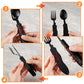 🍴 UP TO 50% OFF! ✨ 4-in-1 Folding Tableware Set – Compact, Stainless Steel, Multi-Tool⛰️