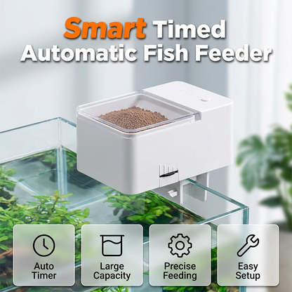 😴➡️🐠 Auto Fish Feeder – Built-in Timer, Perfect for Busy Owners | Up to 30 Days 🗓️