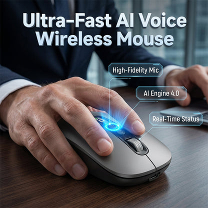 🖱️ LIMITED-TIME 53% OFF! 💥 AI Smart Voice Wireless Mouse – 1600 Words/Min, Translation Hub, Ergonomic ✨